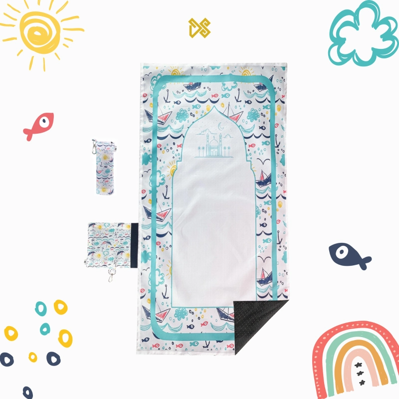 Product image DS Modest - Sajadah Genggam Anak Anti Slip all variant WHITE